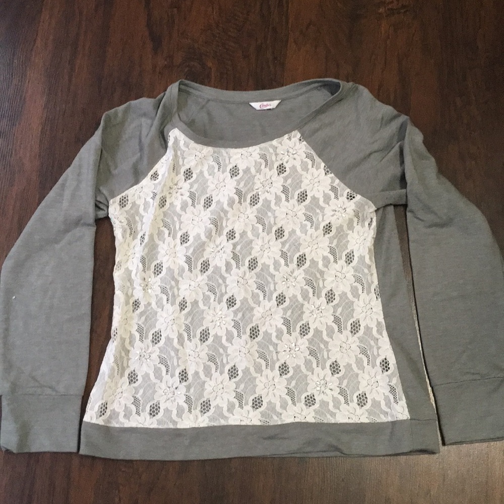 Candies raglan sweatshirt floral bling size XL